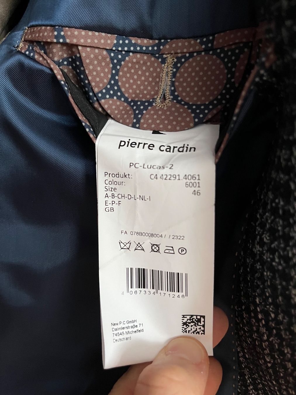 Giacche: Pierre Cardin Sakko, Gr 46 – Usato da Aarburg venduto da pap_97vp 2