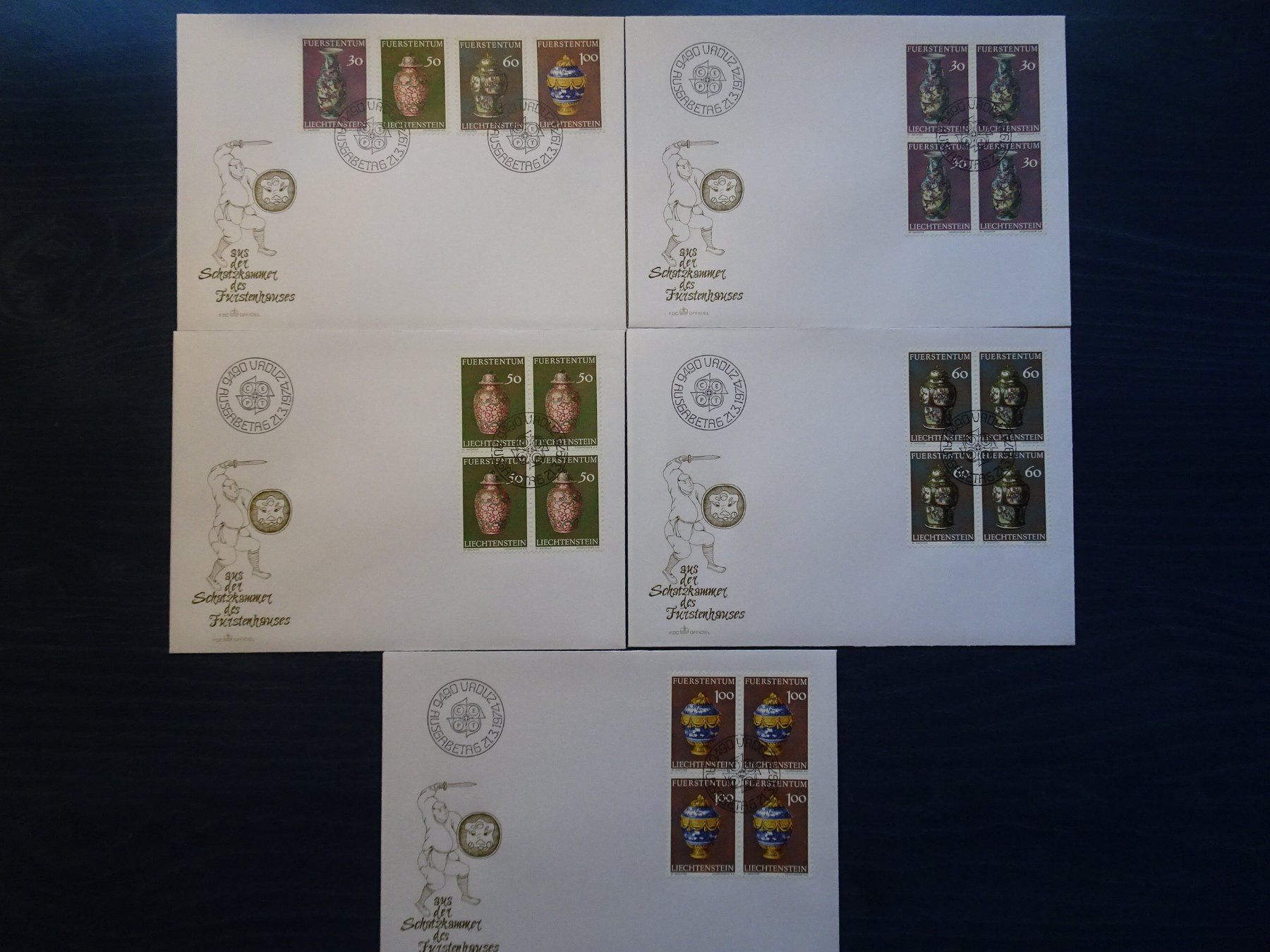 Tous les timbres: FDC 1974 – Neuf (Voir description) à Aadorf par Chnorli-Furz