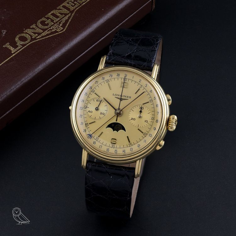 Seltene Vintage Longines Moonphase Chronograph 6574 (D'occasion) à ...