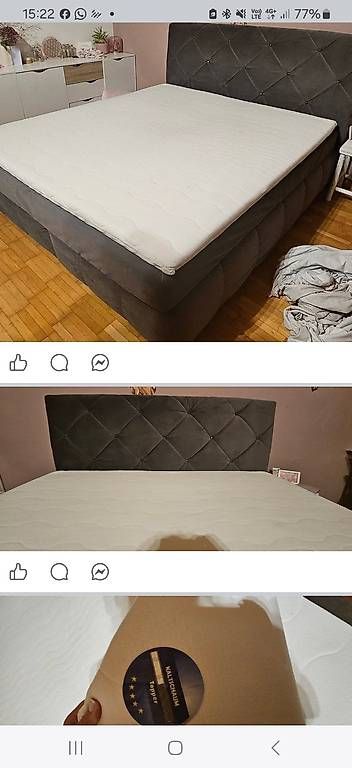 Betten: Boxspringbett inkl topper – Gebraucht aus Felsberg von Obrist92
