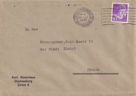 Portofreiheit Nr. 832 "Kant. Kinderhaus Stephansburg" 1935