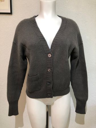 FTC Cashmere Cardigan Damen Gr S 100% Kaschmir grau