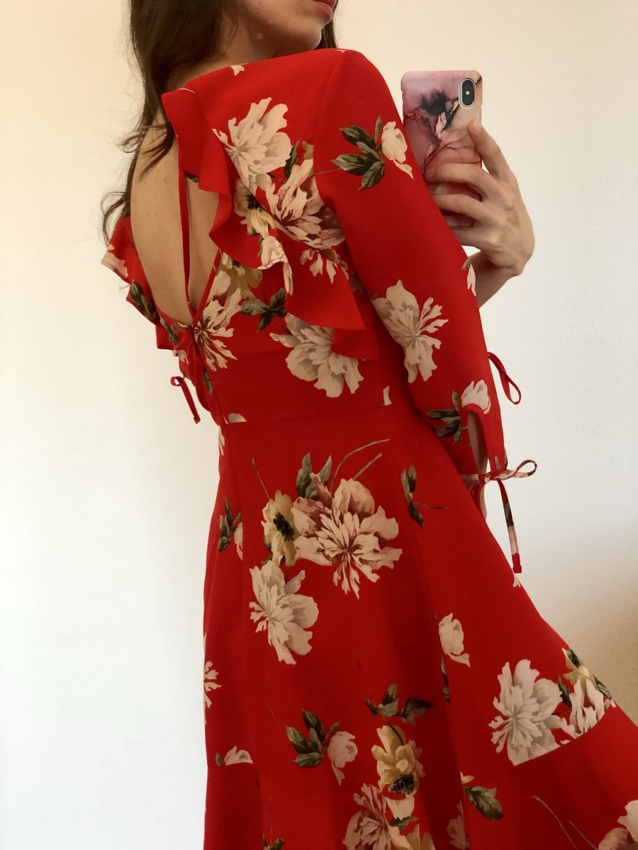 Topshop Vestiti: Robe à fleurs rouge – Nuovo (secondo la descrizione) da Clarens venduto da ale_yc7t 2