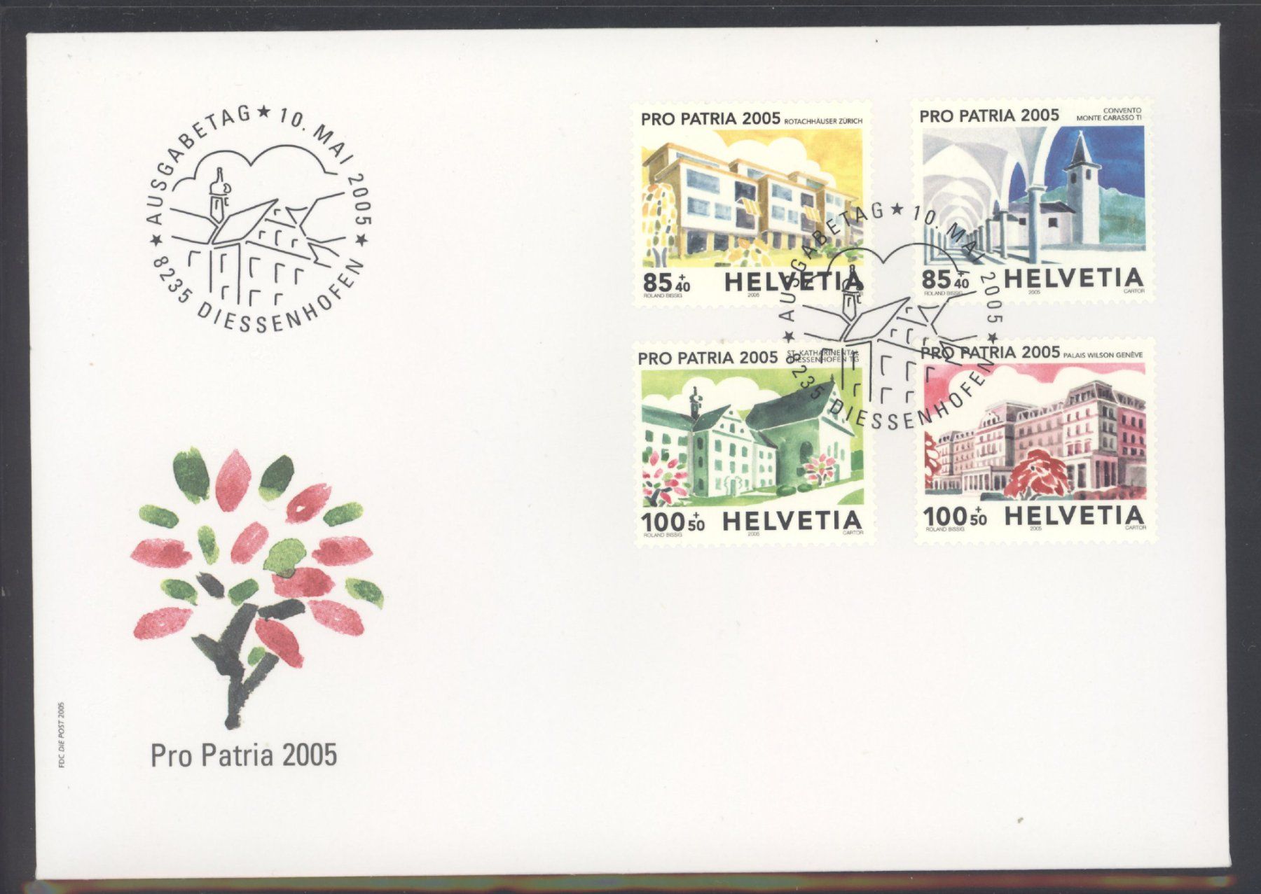 Tutti i francobolli: 2005, FDC, Pro Patria – Usato da Willisau venduto da Vollstempel