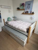 Flexa Hochbett und Umbau zu Tiefbett mit Schublade/Gästebett