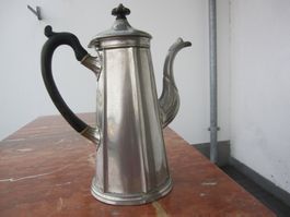 Antike Shaw & Fisher, Sheffield - Kaffee-Kanne, Zinn