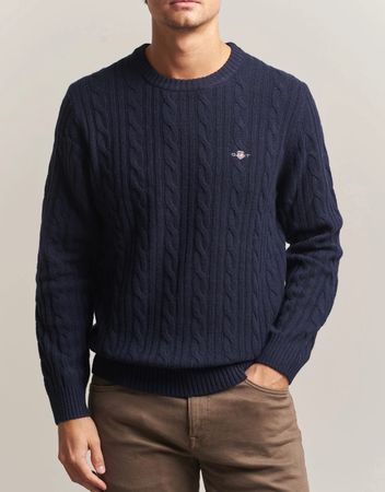 Gant Lambswool Cable Crew Neck Pullover 2XL.As new, enjoy🥶