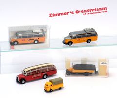 5 Post / PTT Modellautos H0, zu Bemo, HAG, Märklin