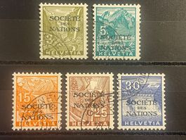 1934-1935, Landschaftsbilder im Buchdruck SDN42-SDN46