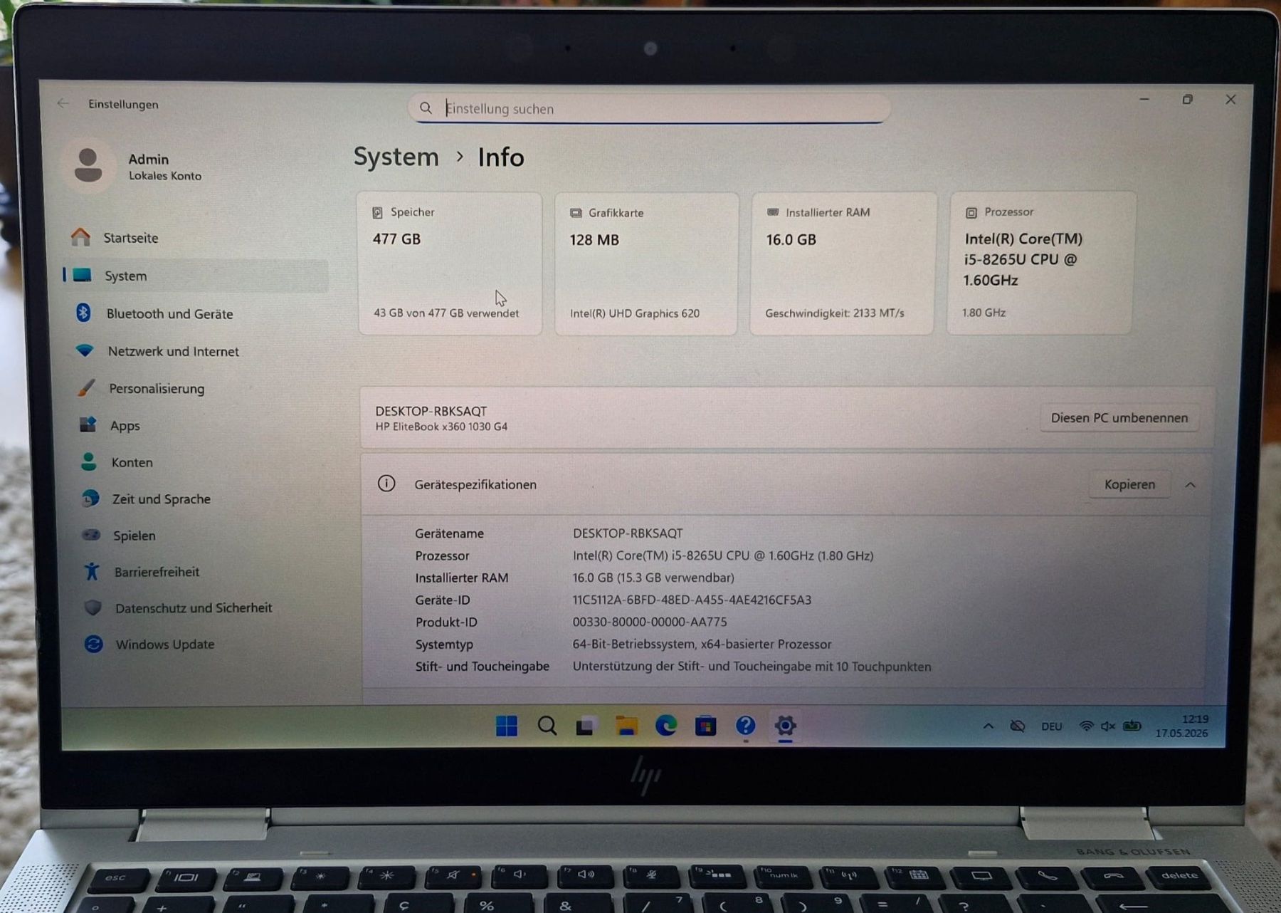 Intel Notebooks: HP Elite Book – Gebraucht aus Schüpbach von digase 4