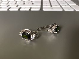 Ohrringe Cromium Diopside