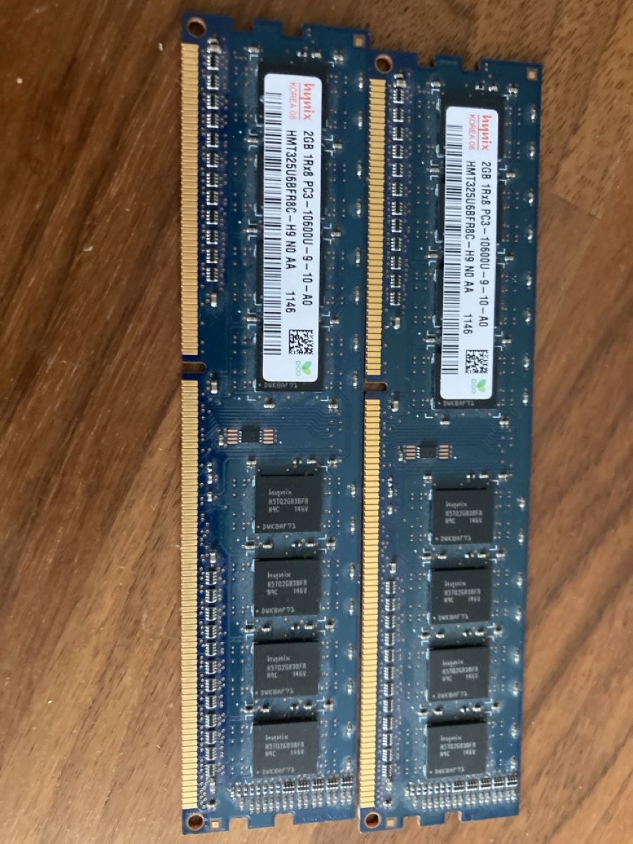 Memoria / RAM: 2x 2GB Hynix DDR3 RAM Module – Usato da Dübendorf venduto da rappoport 1