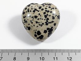 Dalmatiner-Stein Puffy Herz 3cm
