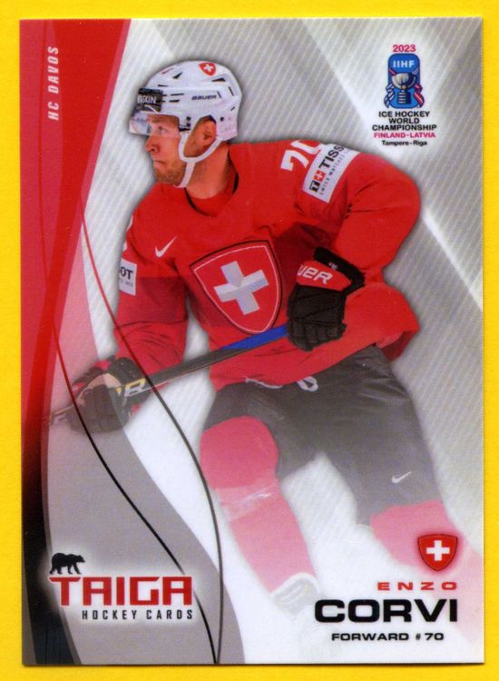 Enzo Corvi 70 Player Card IIHF WM 2023 Kaufen auf Ricardo