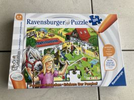 Ravensburger tiptoi Puzzle 100 Teile Der Ponyhof 5-8 Jahre