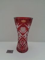 Rote Bleikristall-Vase Schönborner