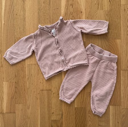 Baby Strick Set, Gr. 74, Rosa, Top Zustand!
