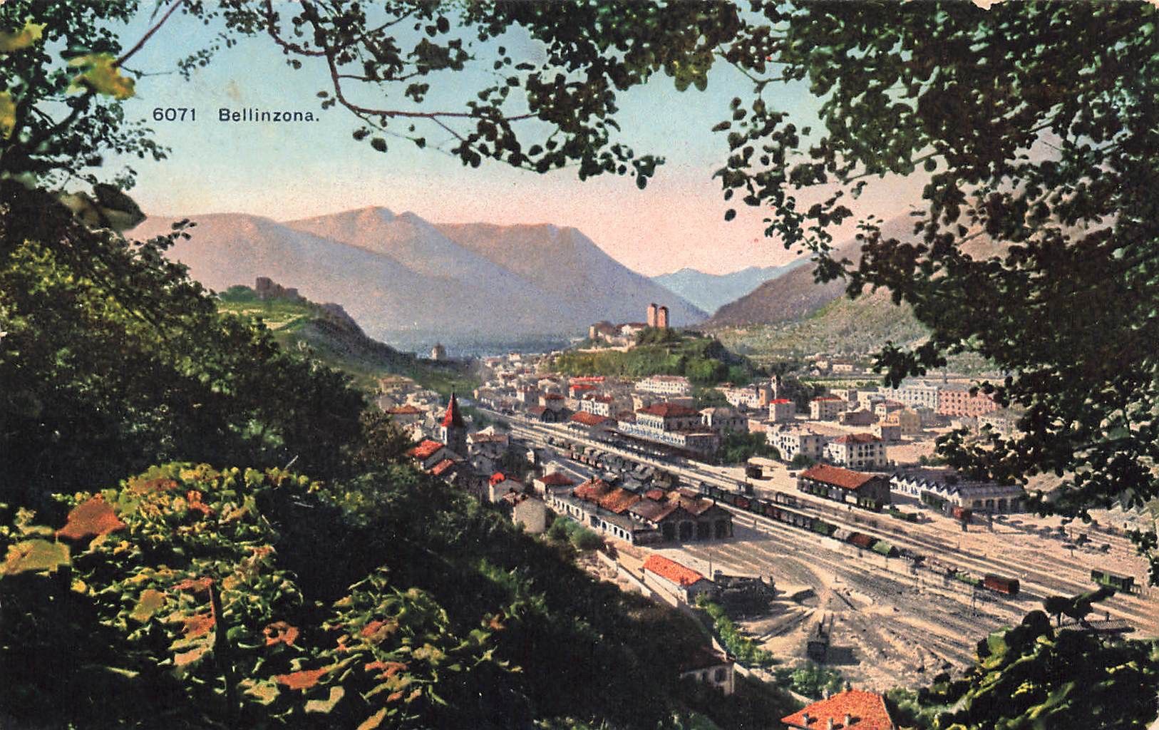 Cartoline postali: Bellinzona Bahnhof – Usato da Biasca venduto da Blenio71