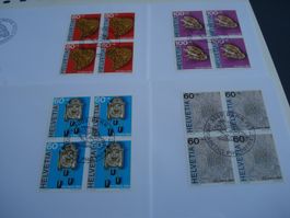 Pro Patria 1994, FDC Satz + 4erblocks, 5 Belege