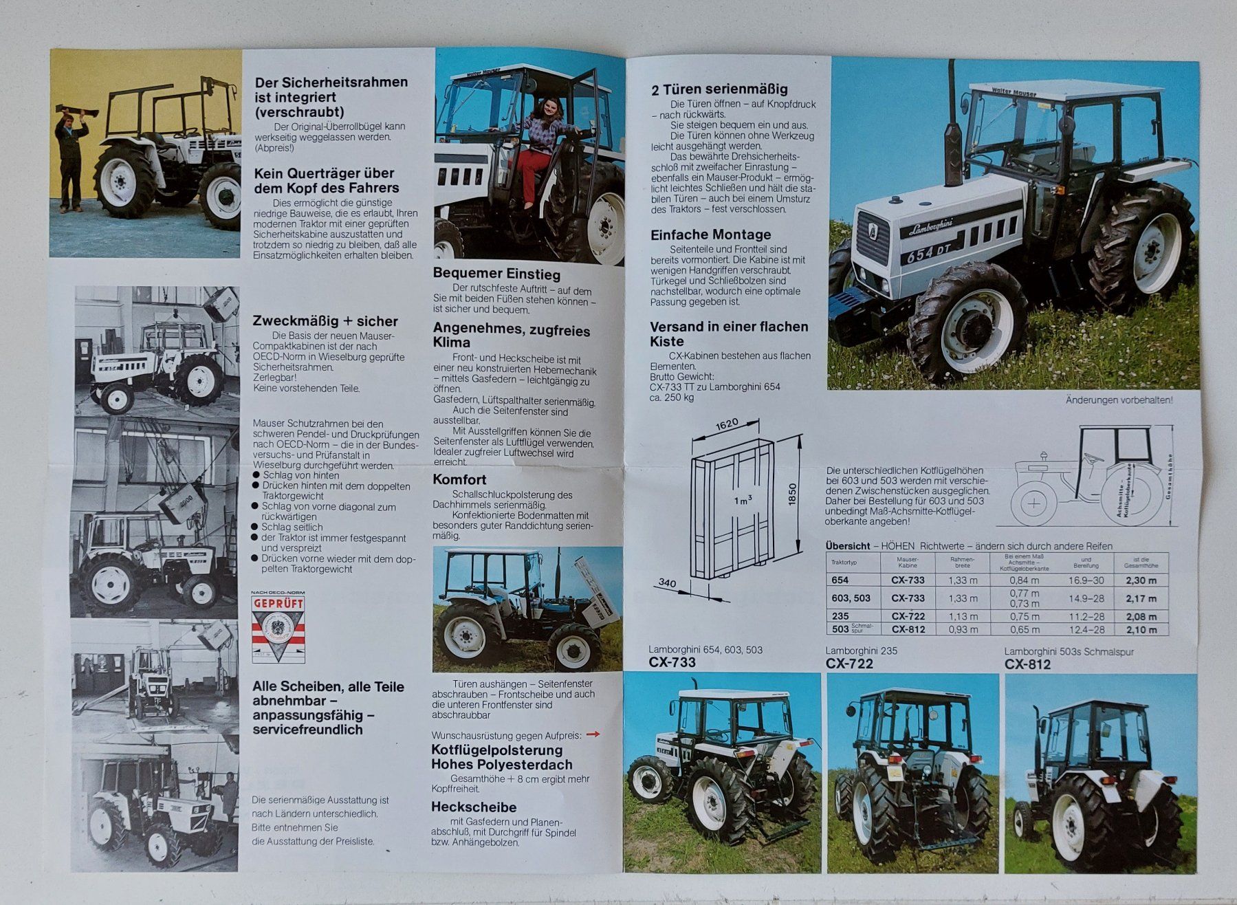 Lamborghini Documenti: Prospekt Traktor Lamborghini 654 DT – Usato da Schenkon venduto da Elbarto007 1