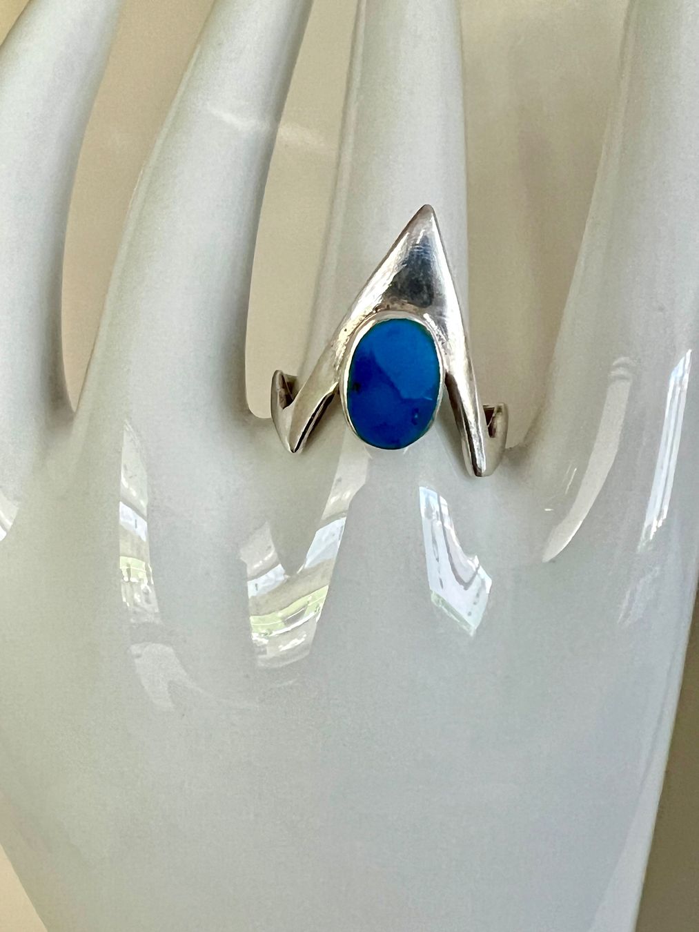Ringe: Skulpturaler Designer Silberring 925+MP mit Türkis Vintage – Gebraucht aus Ruswil von artbyhand 5
