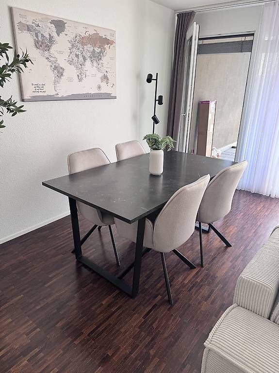 Tische: Esstisch Schwarz 160 x 90 x 74 cm – Neu (gemäss Beschreibung) aus Hinwil von norisenya 1