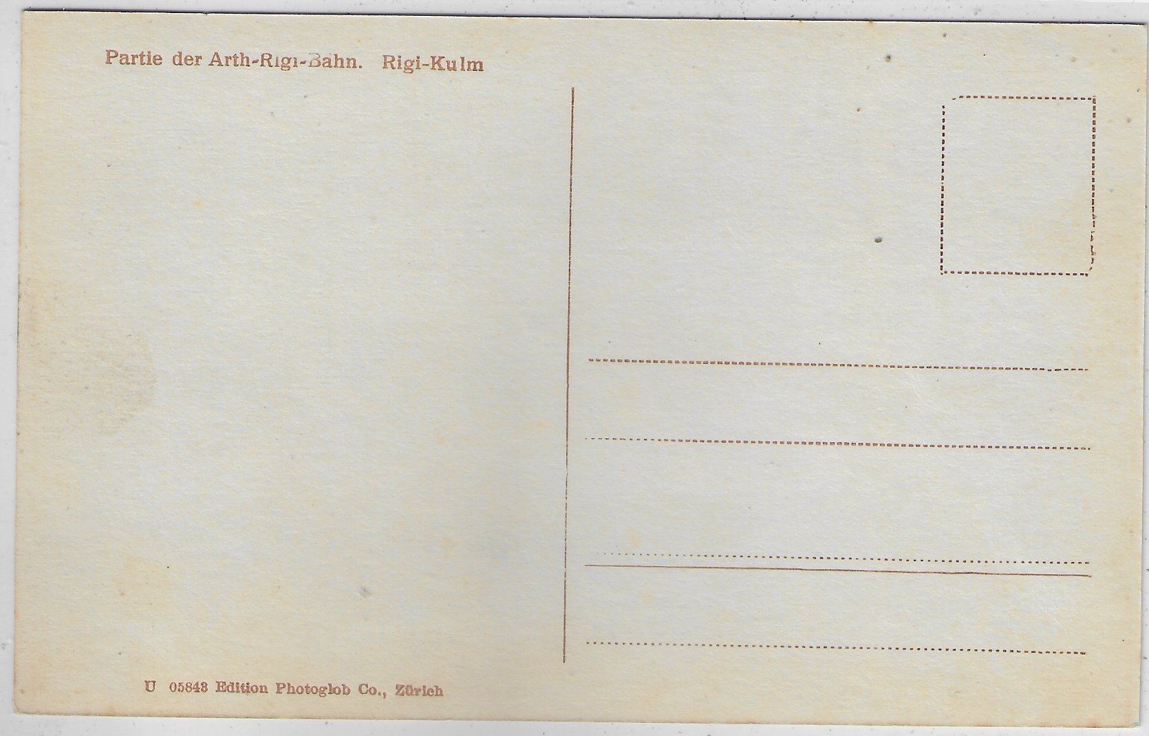 Cartoline postali: Partie der Arth-Rigi-Bahn ARB - Rigi-Kulm – Usato da Ettingen venduto da Kartenplanet 1