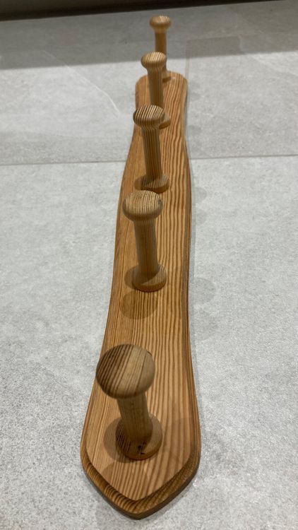 Wandgarderobe Aus Massivholz – 16 Haken & Akkordeon-Design | Rustikal & Platzsparend Für Flur & Wohnzimmer