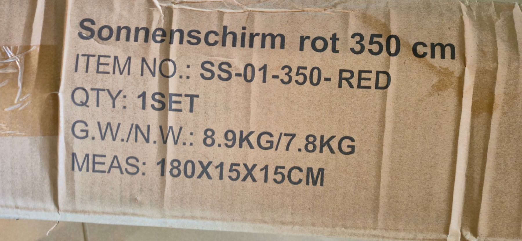 Gonser Ombrelloni: Sonnenschirm (Rot) – Nuovo (secondo la descrizione) da Menzingen venduto da kai_8pgv 3