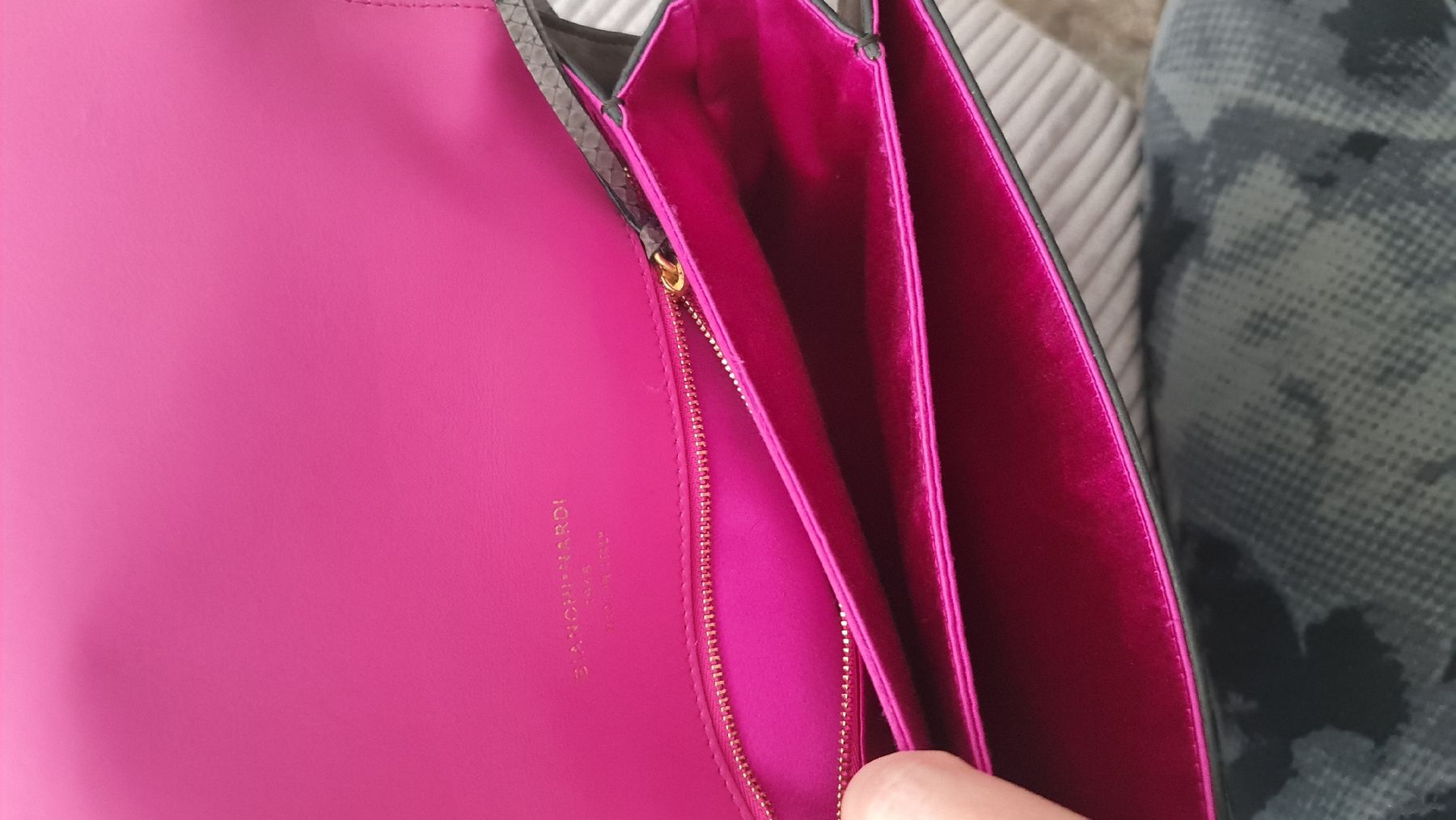 Sacs femmes: Bianchi Nardi Ledertasche Handtasche Python Print Pink – Neuf (Voir description) à Ibach par ole_6whn 8