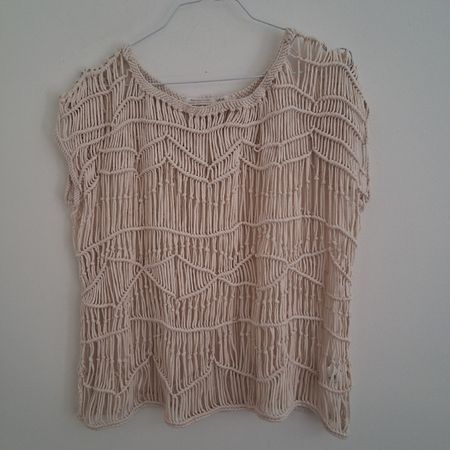 YAYA Macrame top summer cotton size S/M