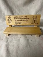 Deko Holzbank mit Spruch zu Weihnachten Neu aus Holz