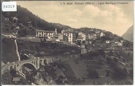 Finhaut et la ligne Martigny-Chamonix