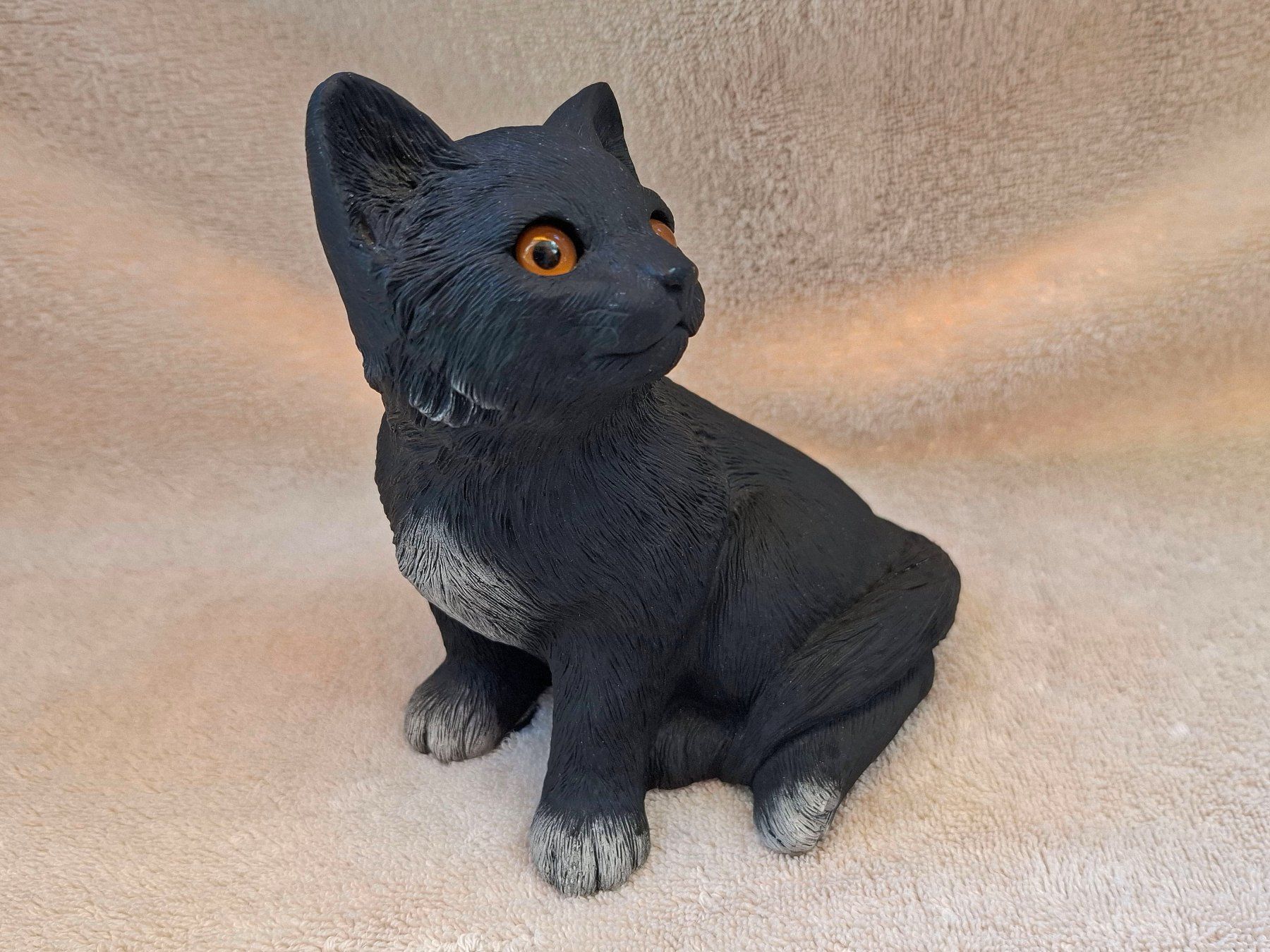 Figuren: SANDICAST wunderhübsche lebensechte schwarze Katze #218 BRUE – Gebraucht aus Bern von Maurveinerice 4