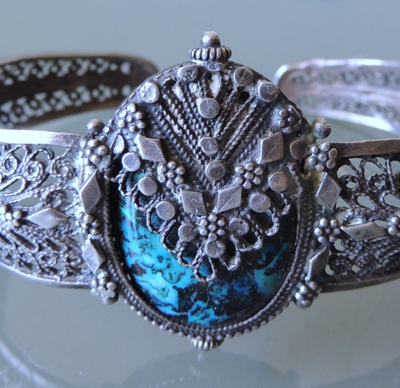 Armbänder & -reifen: Chrysokoll Silber 925 Armspange – Gebraucht aus Waldenburg von schaller707 2