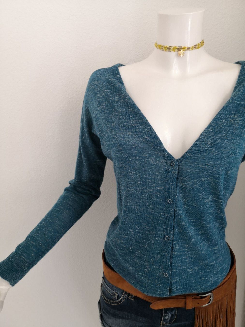 Mango Maglioni & Felpe: 🤩MANGO 3-MODEL STRICK PULLOVER TÜRKIS & DRUCKKNÖPFE & D&G P – Nuovo (secondo la descrizione) da Olten venduto da Naja-Twins-Twins 7