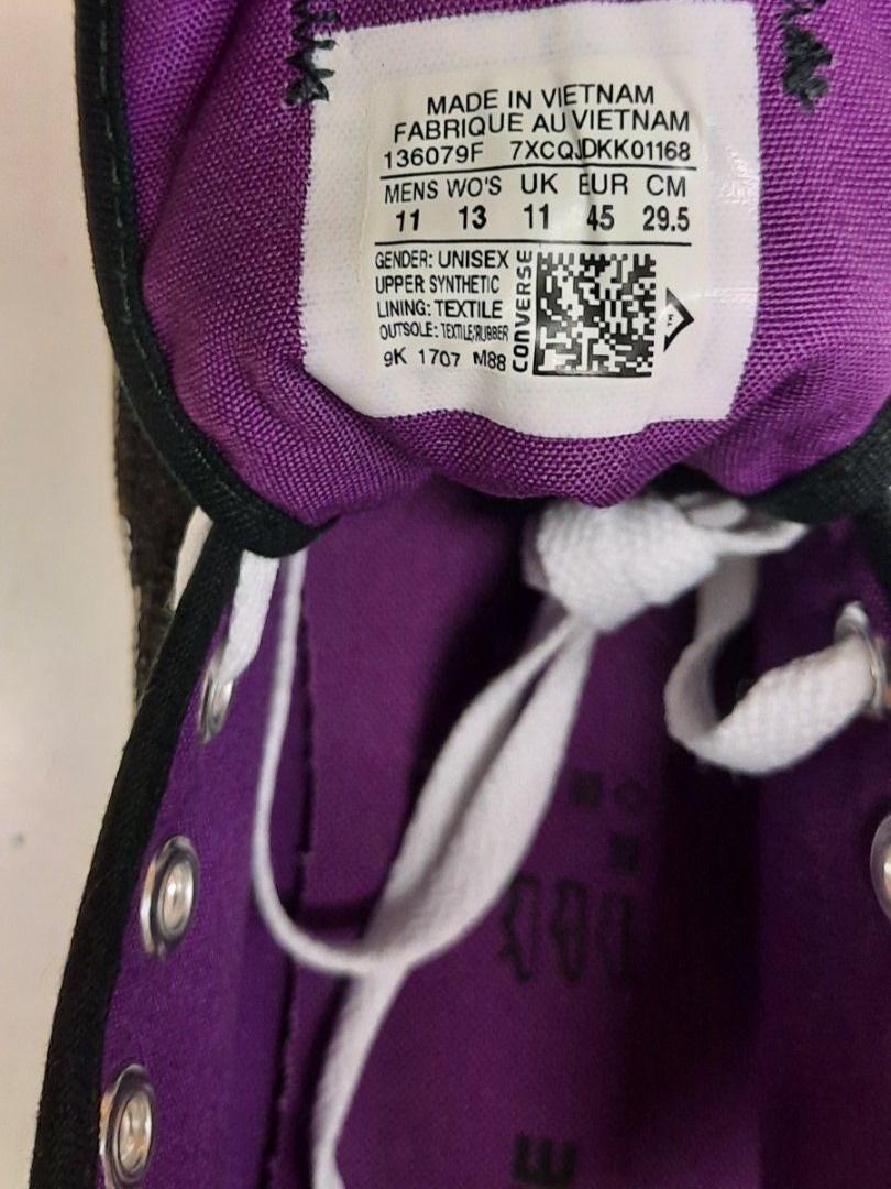 Converse Scarpe da uomo: CONVERSE All Star Low Sneaker Pailletten schwarz Gr. 45 – Nuovo e nell'imballaggio originale da Seuzach venduto da VT-Collections1 8