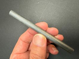 Zink Stab, 100 x 10 mm, 55 g. Stab aus reinem Zink Metall