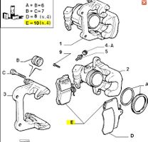 Bremsbeläge hinten Alfa Romeo 71752984 / 77362242