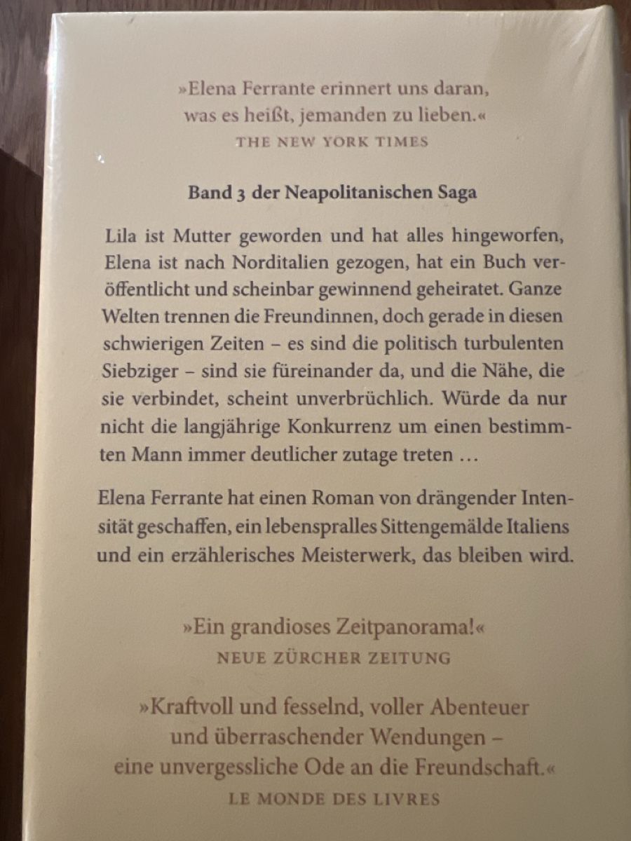 Libri: Elena Ferrante Neapolitanische Saga 4 Bucher – Nuovo e nell'imballaggio originale da Uznach venduto da Apuutze 3