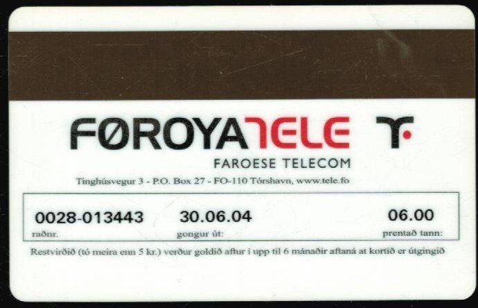 Telefon- & Taxkarten: Telefonkarte Färöer – Gebraucht aus Zürich von Tolima194 1