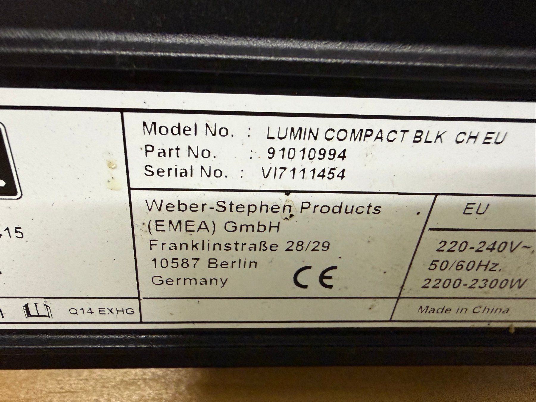 Weber Grils: Weber Lumin Elektrogrill – D'occasion à Hergiswil NW par Ursuswidmer 2