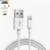 Câble de Charge Lightning vers USB-A 1m  Blanc  Pour iphone
