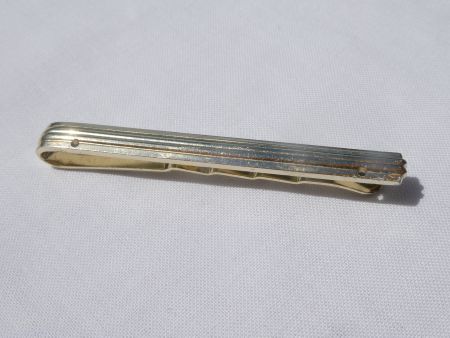 Vintage Krawattennadel, vergoldet, mit Stempel