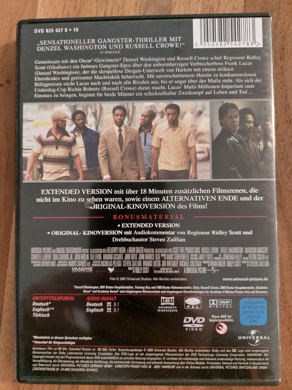 DVD - American Gangster / Denzel Washington & Russell Crowe (Gebraucht ...