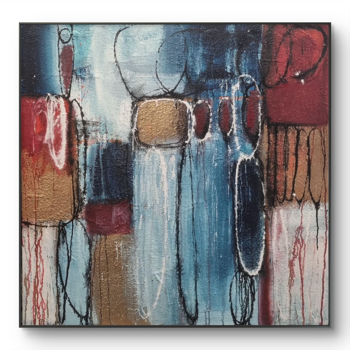 Dipinti: Originales abstraktes Gemälde 90x90cm – Nuovo (secondo la descrizione) da Urdorf venduto da Contra8