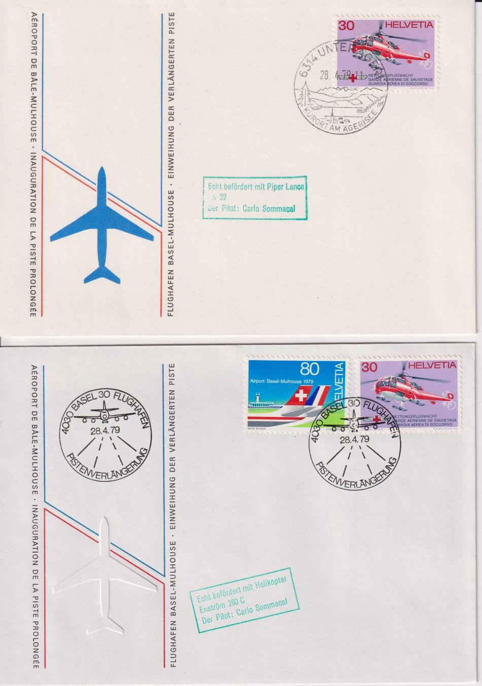 Alle Briefmarken: Helikopter-Post – Gebraucht aus Bellach von qsearch 2