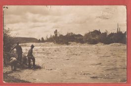 Biberist ? - Hochwasser Überschwemmung - Fotokarte 1923