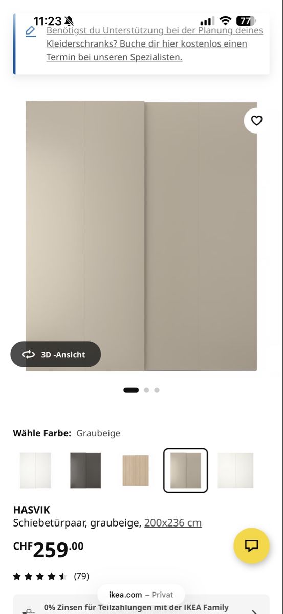 Armadi: Ikea PAX Korpus und Tür – Usato da Uster venduto da Duffy_a23 2
