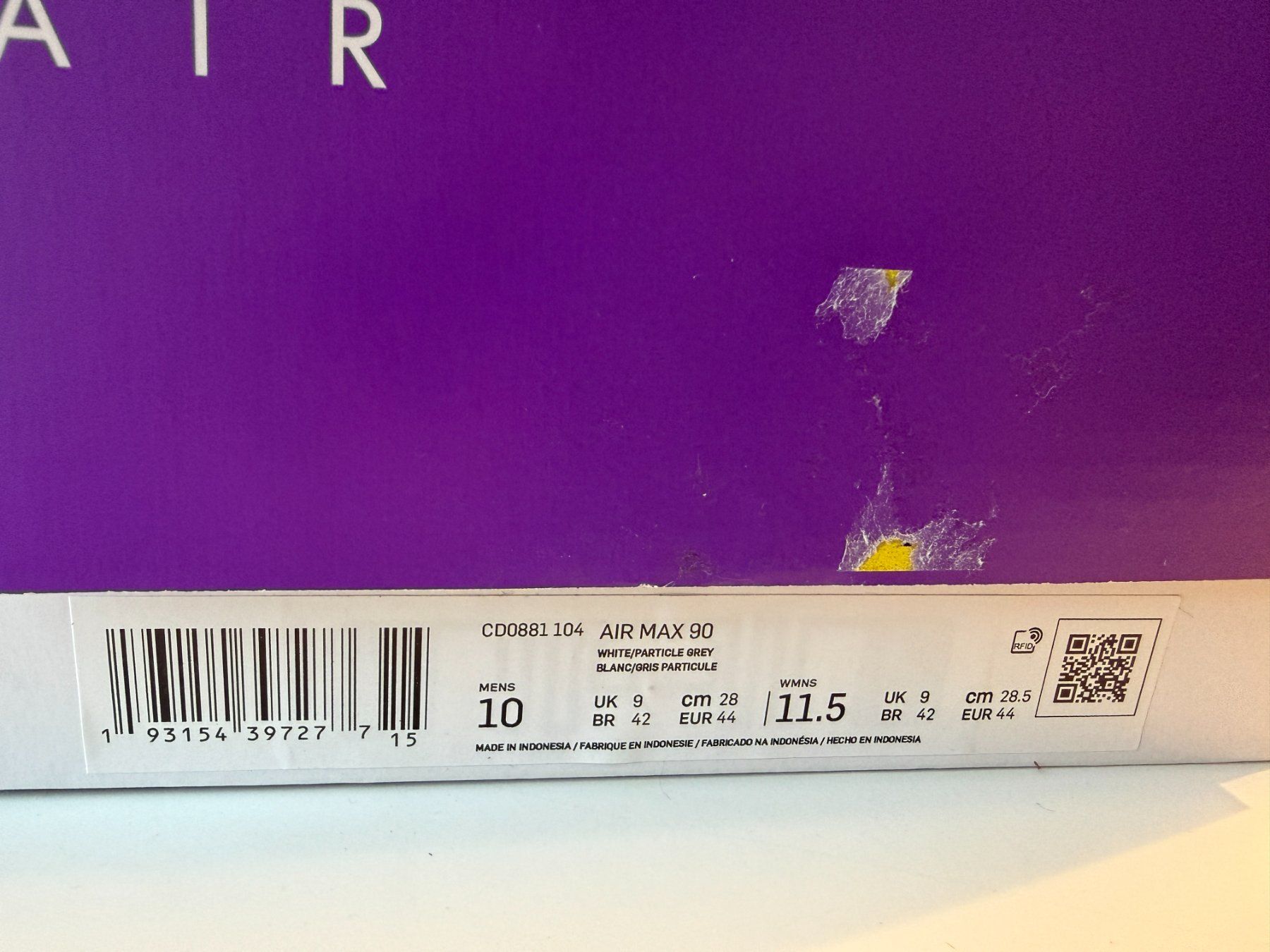 Nike Scarpe da uomo: Air Max 90 Recraft Hyper Grape – Usato da Ennenda venduto da KUROI14 7